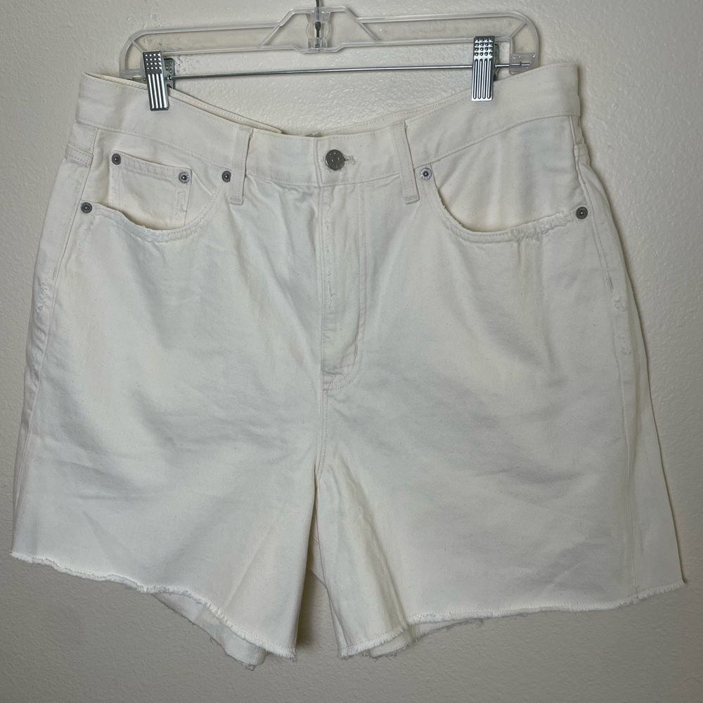 J. Crew Ecru high-rise relaxed denim short - Picture 5 of 7